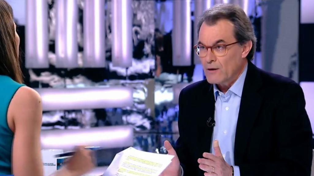 Artur Mas, durante el programa.