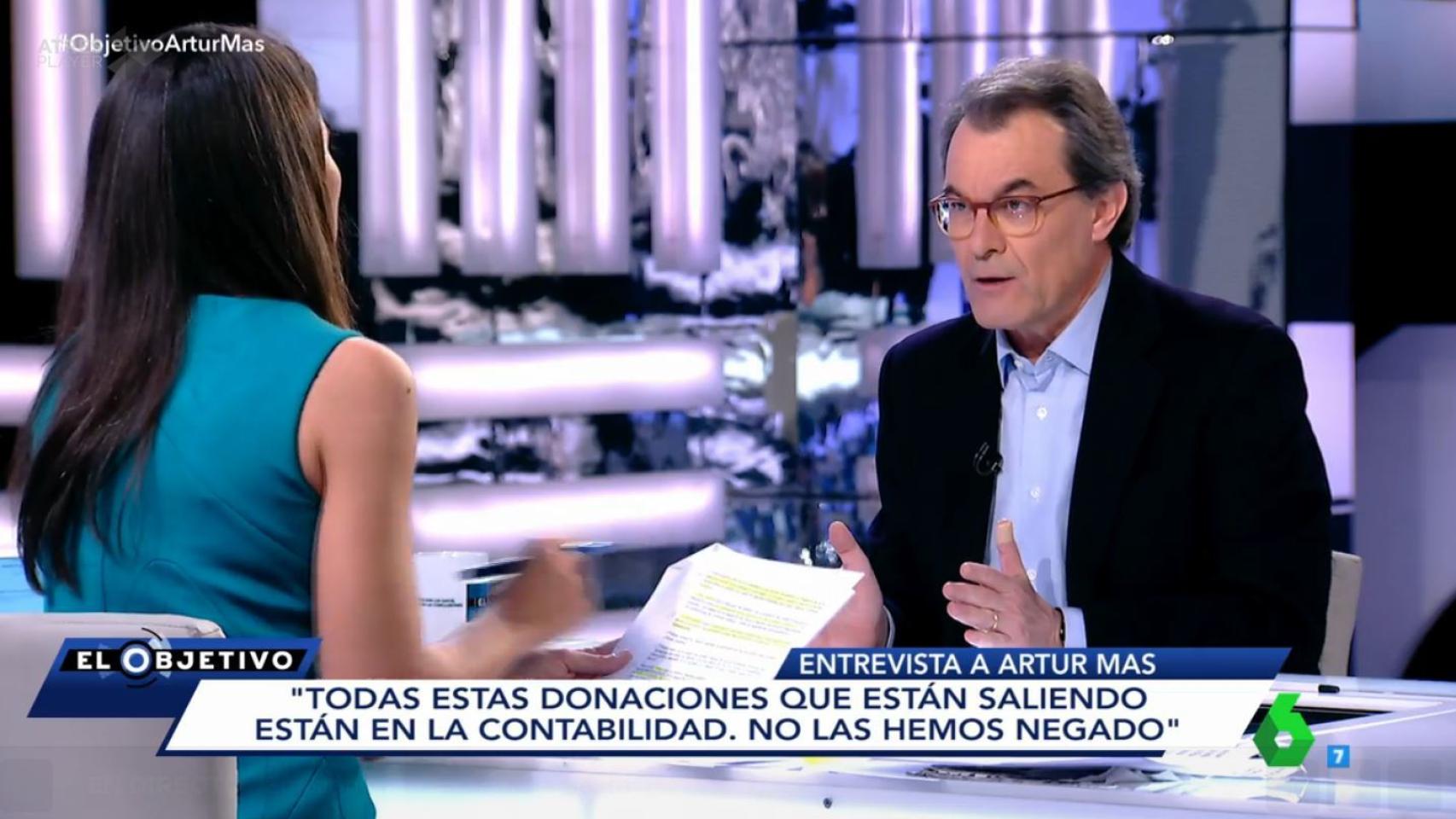 Artur Mas, durante el programa.