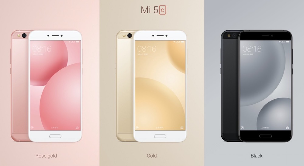 xiaomi mi 5c colores