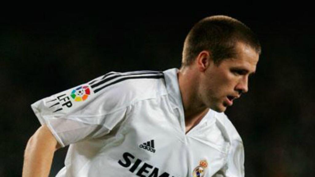 Owen, durante un partido en su etapa con el Real Madrid