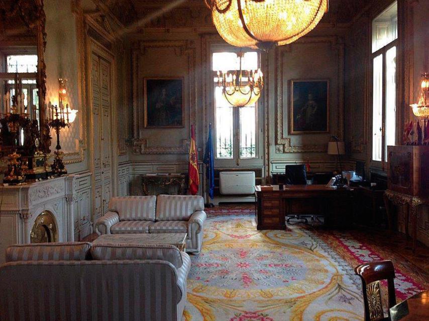 Vista general del despacho de Soraya Sáenz de Santamaría en el Paseo de la Castellana de Madrid.