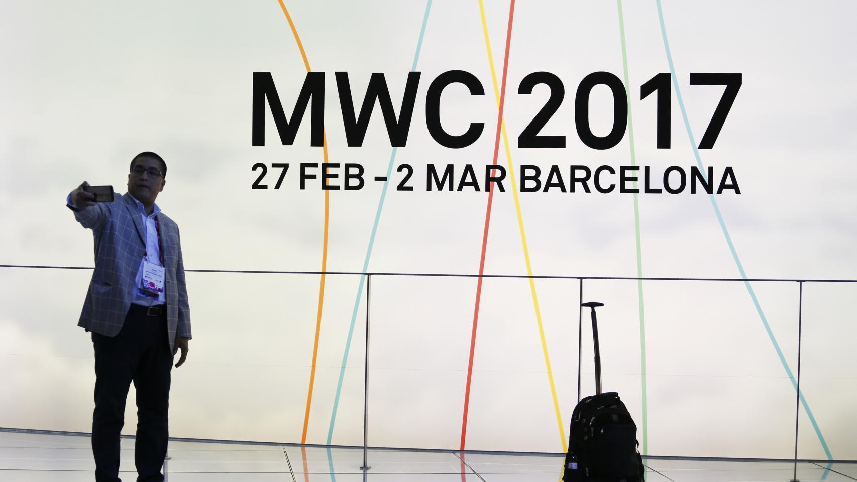 Un asistente durante la feria.