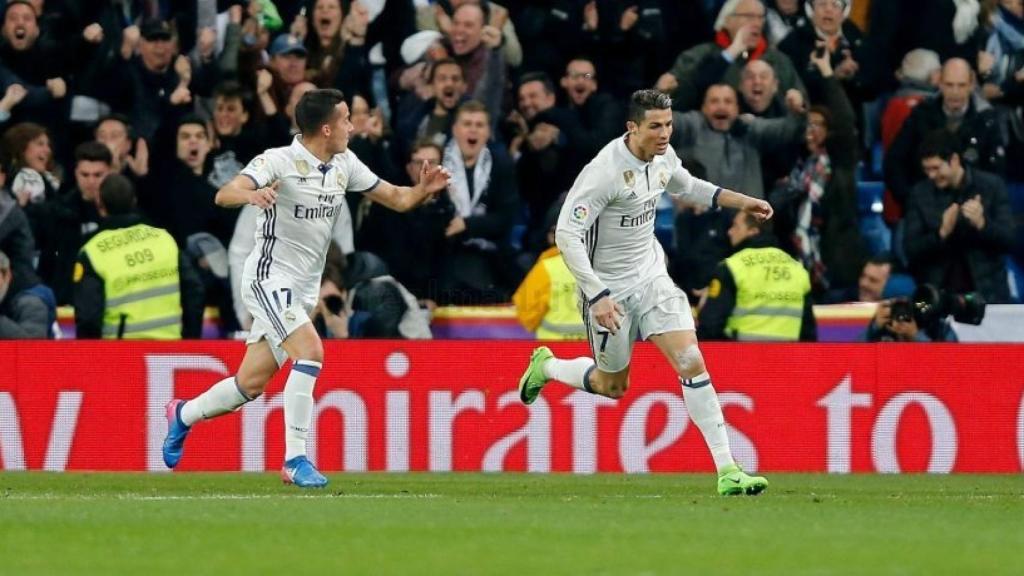 Cristiano celebra su gol
