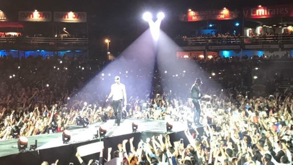 Concierto de Enrique Iglesias en Dubái.