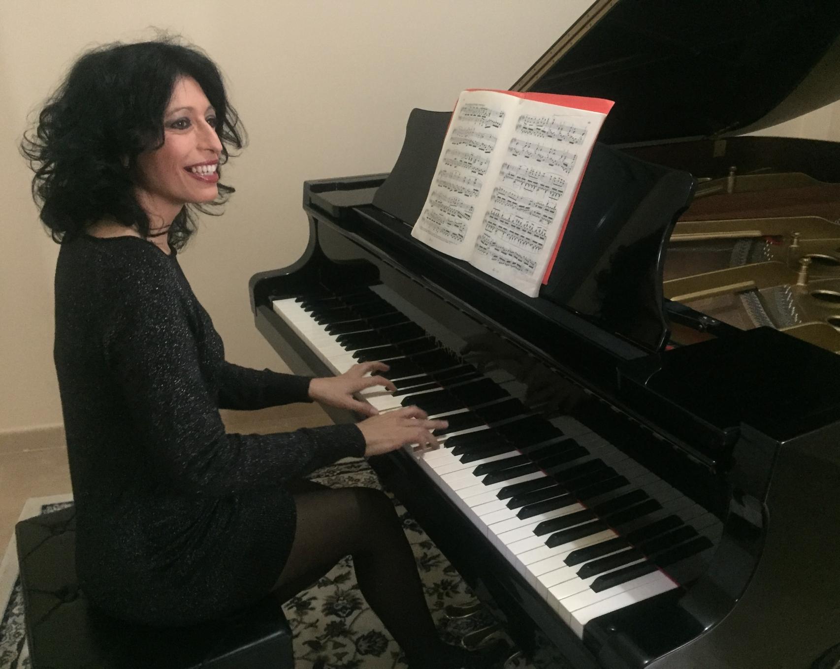 Rosario Montoya durante sus ensayos.