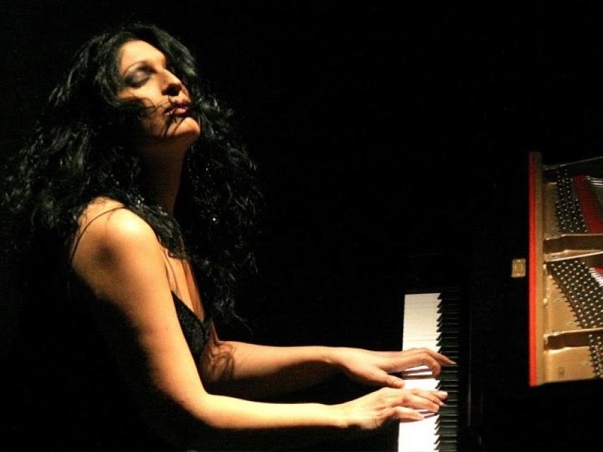 Rosario Montoya durante una de sus actuaciones.