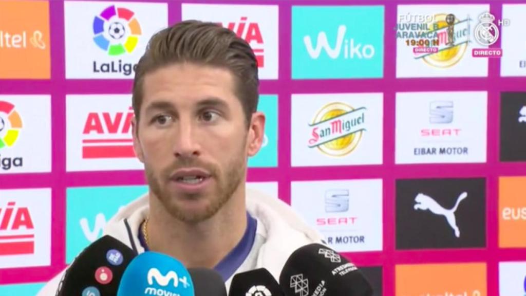 Ramos, en zona mixta de Ipurua