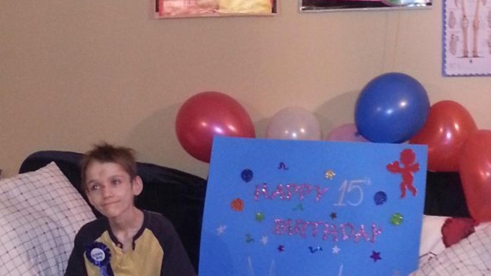 Una de las últimas fotos de Alexandru Radita, el día de su 15 cumpleaños.