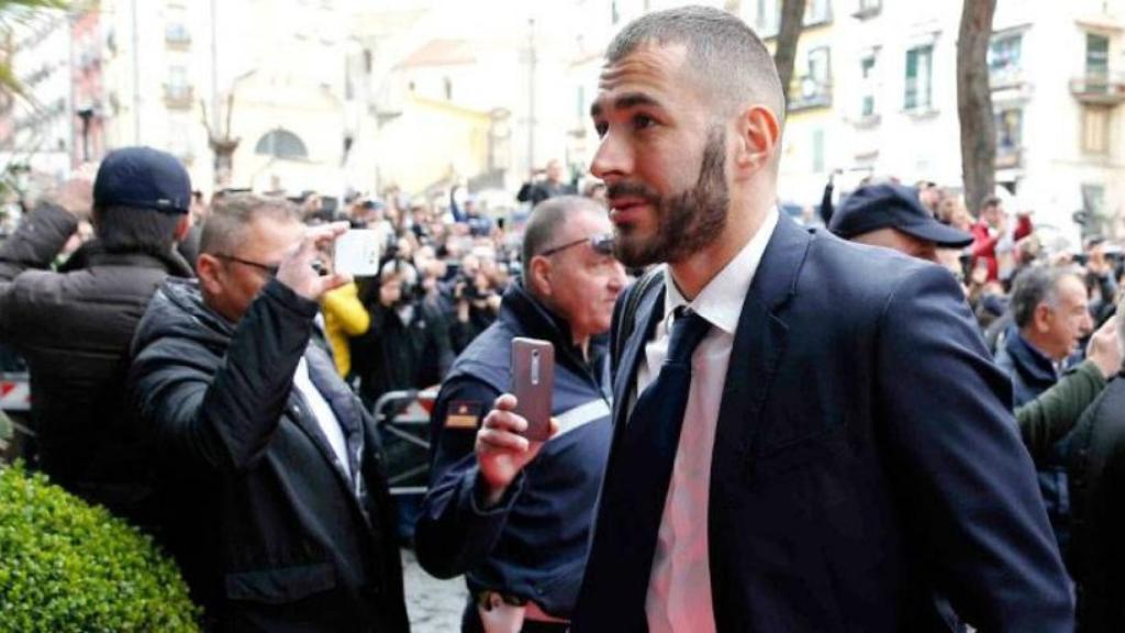 Llegada del Real Madrid a Nápoles