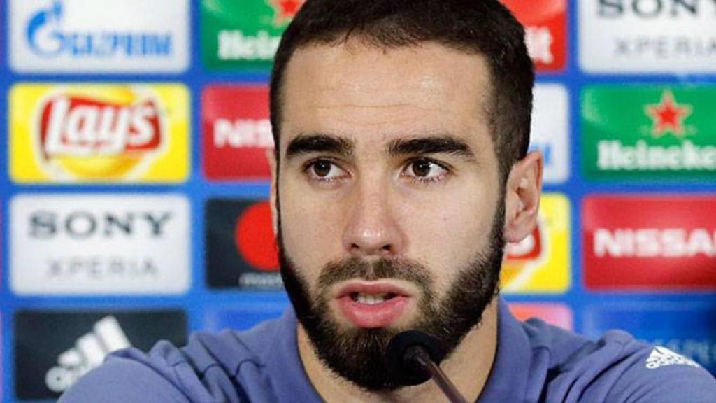 Daniel Carvajal, en rueda de prensa