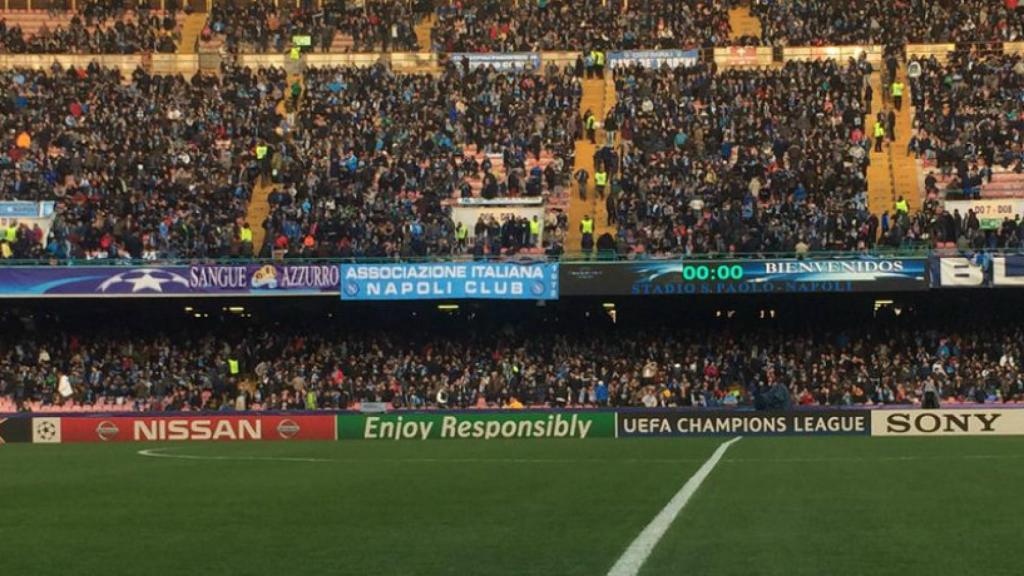 San Paolo, antes de recibir al Real Madrid   Foto: sscnapoli.it