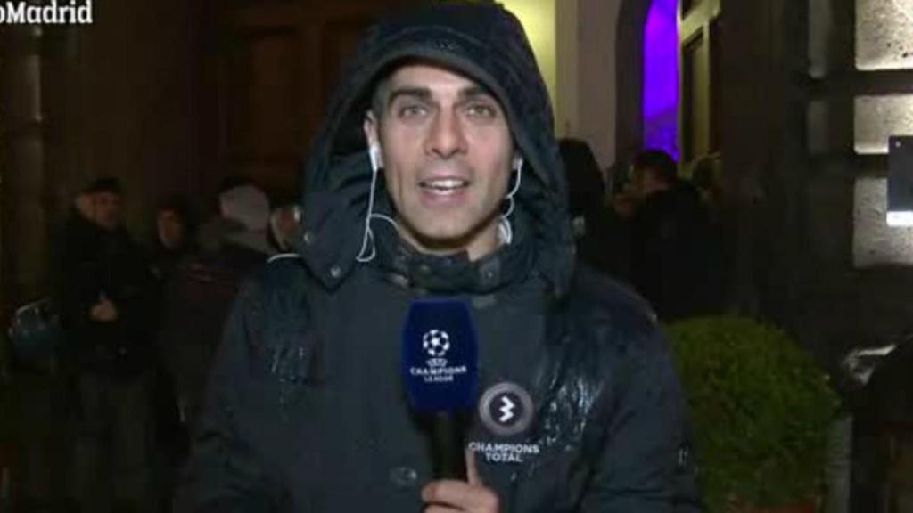 José Luis Sánchez, en Nápoles   Foto: Twitter (@elchiringuitotv)