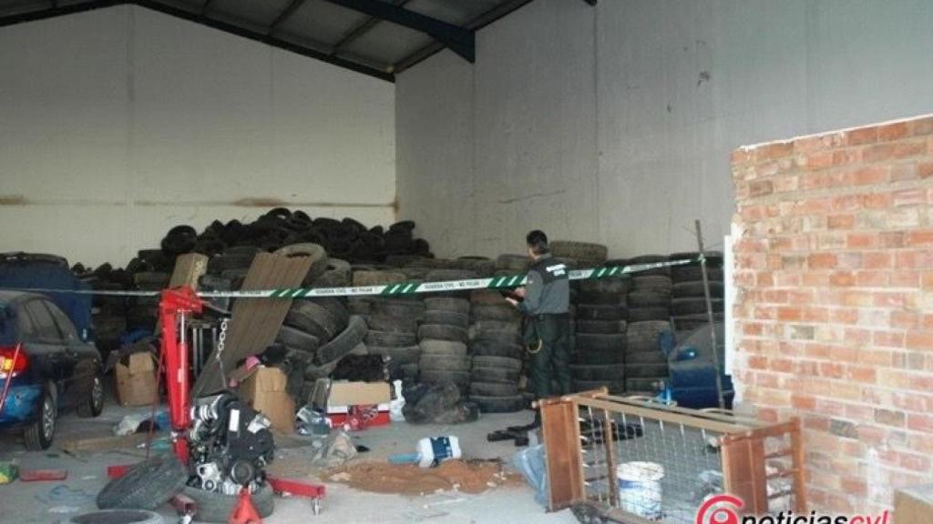 almacen ilegal neumaticos soria 1