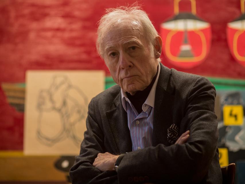 Eduardo Arroyo en su estudio de Madrid.