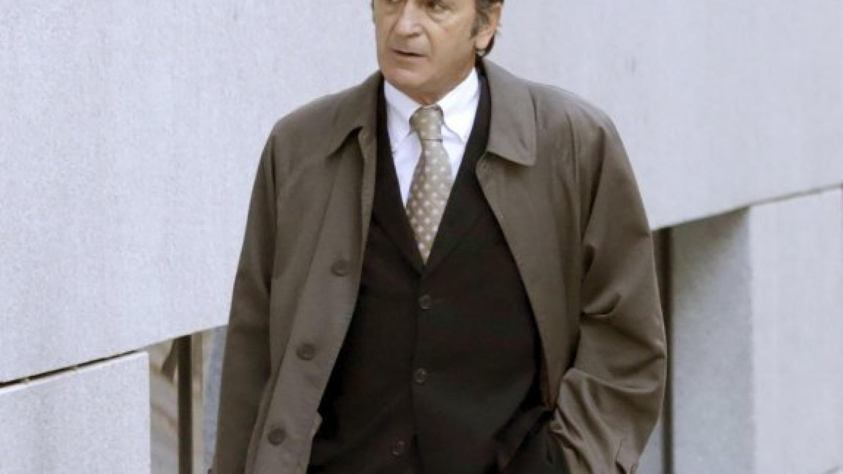 Josep Pujol, camino de la Audiencia Nacional en noviembre de 2015