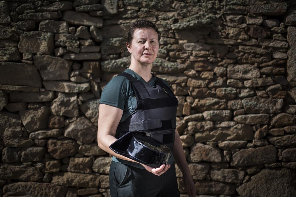 Alicia Sánchez es guardia civil en Monleras.