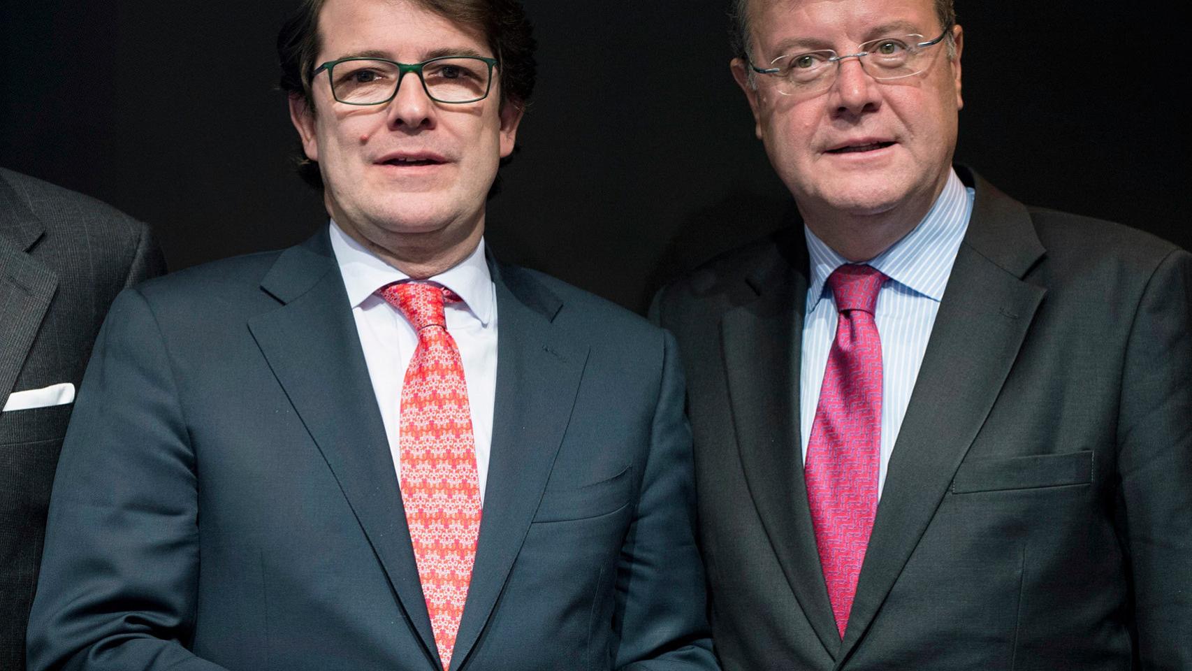 Mañueco y Silván, candidatos a presidir el PP en Castilla y León.