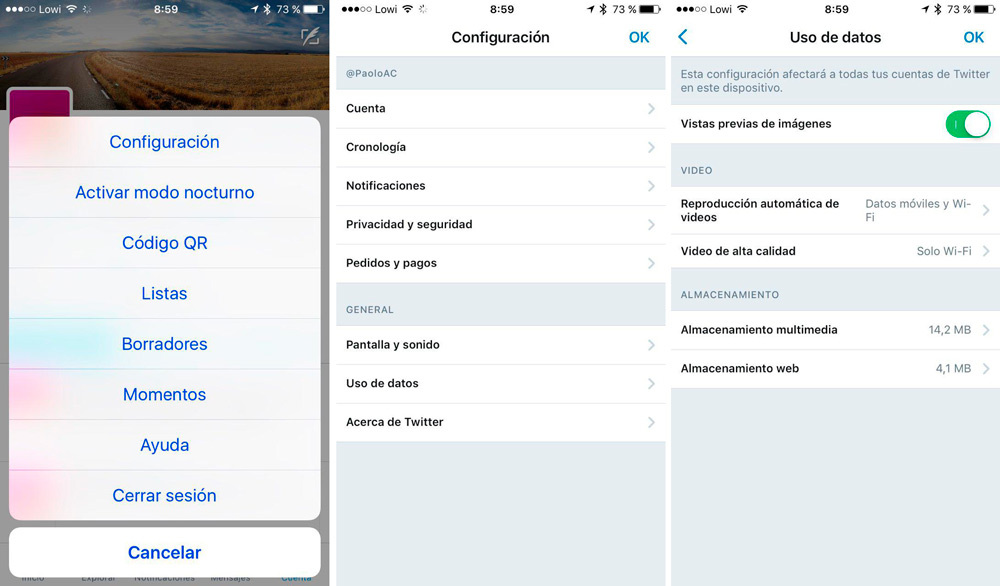 limpiar-cache-twitter-ios