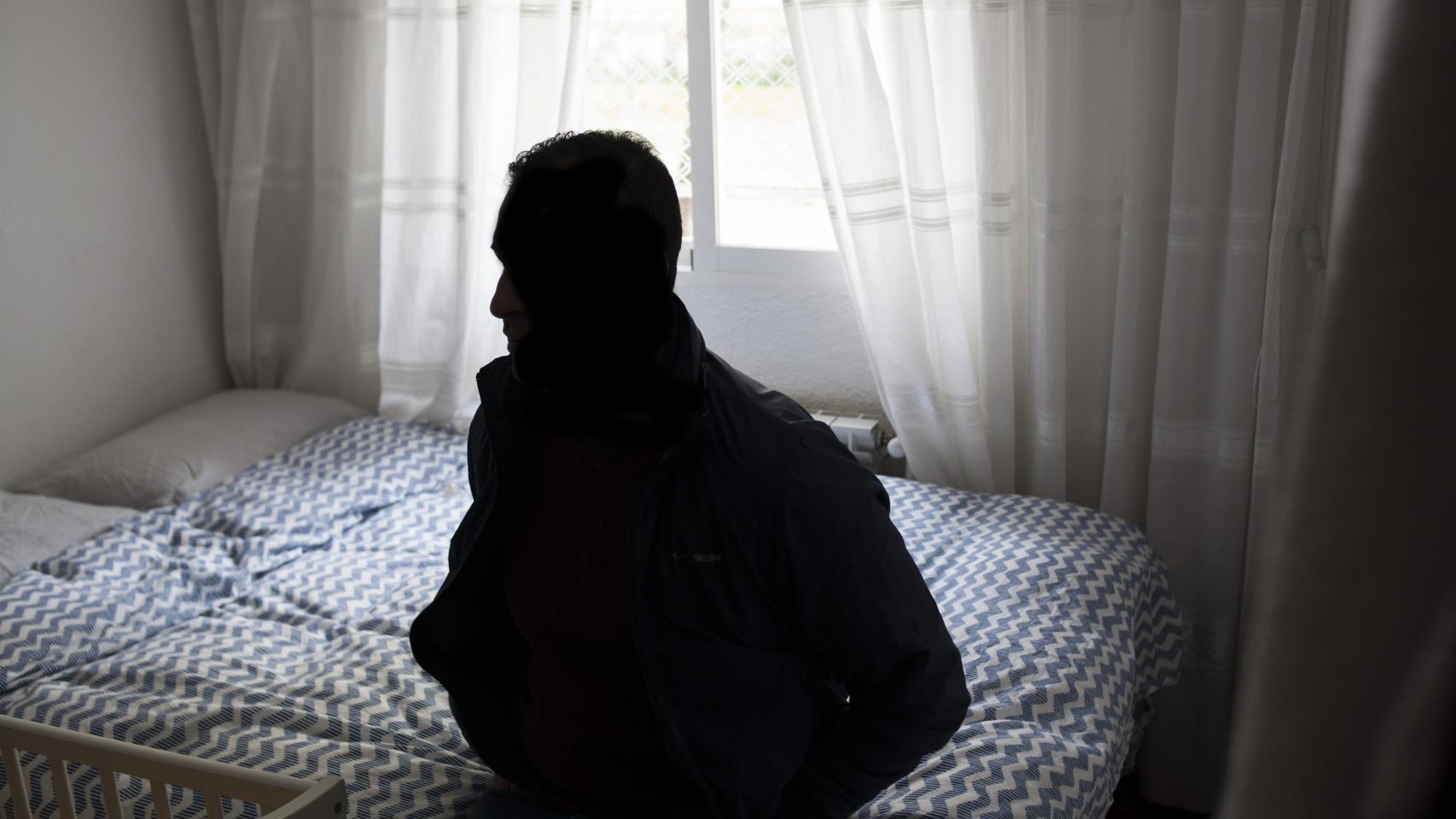 El hermano de Zougam en la habitación donde dormían juntos.