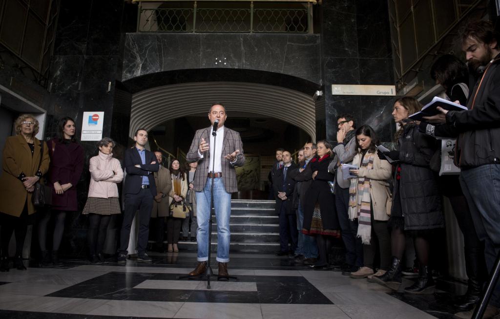Trinitario Casanova, en el edificio que adquirió con su holding murciano.