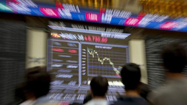 Interior de la Bolsa de Madrid