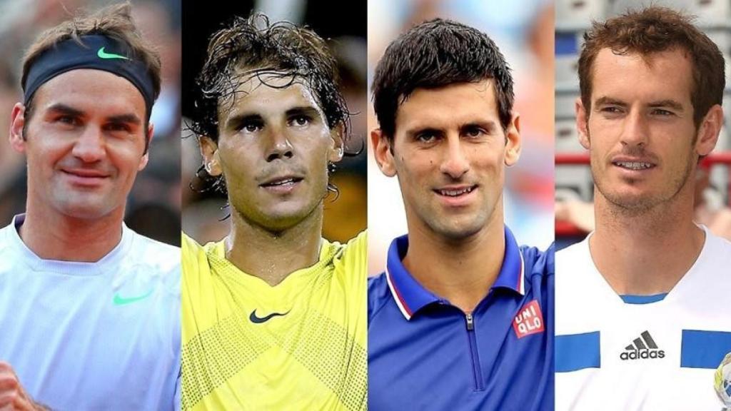 Federer, Nadal, Djokovic y Murray.