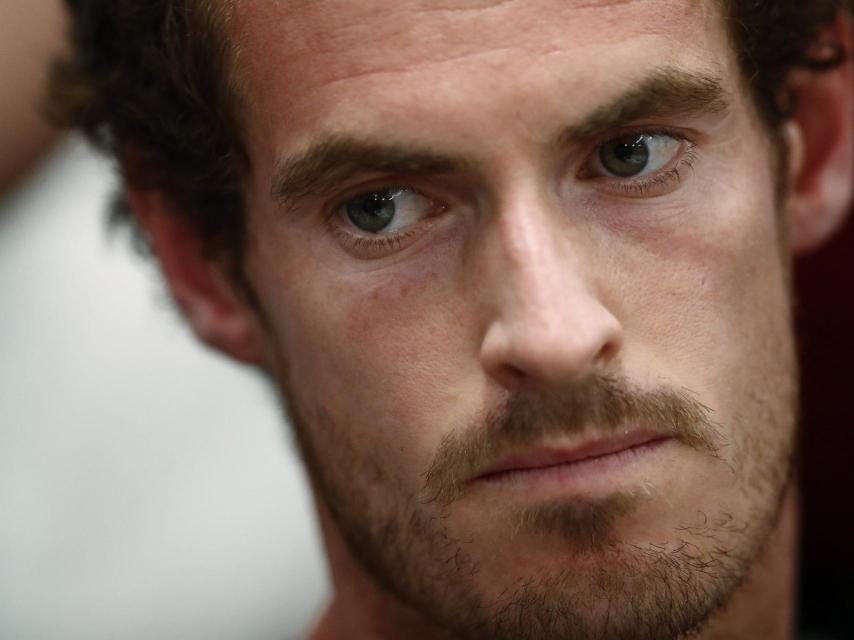 Andy Murray atiende a la prensa en Indian Wells.