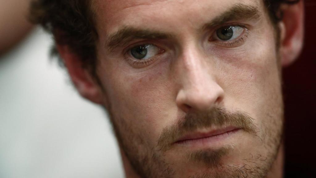 Andy Murray atiende a la prensa en Indian Wells.