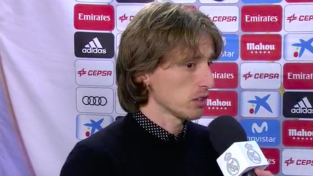 Modric habla en zona mixta