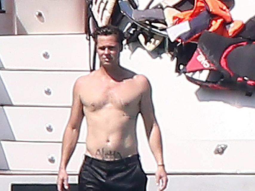 Brad Pitt, durante su matrimonio con la actriz Angelina Jolie.