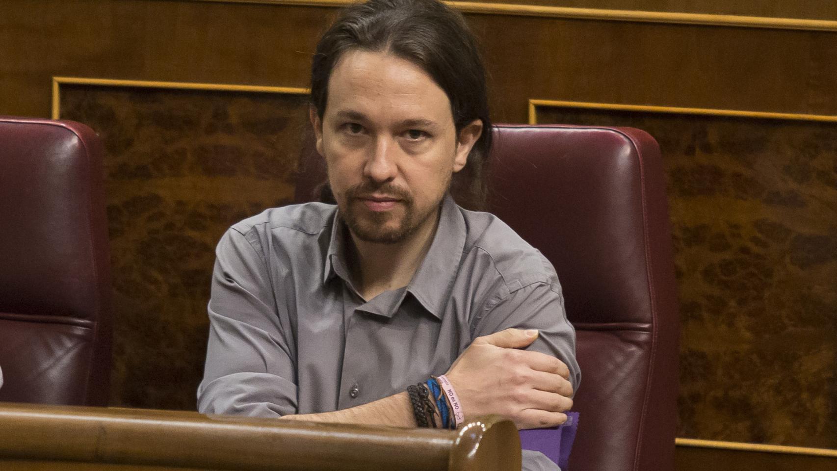 Pablo Iglesias en un reciente pleno del Congreso.