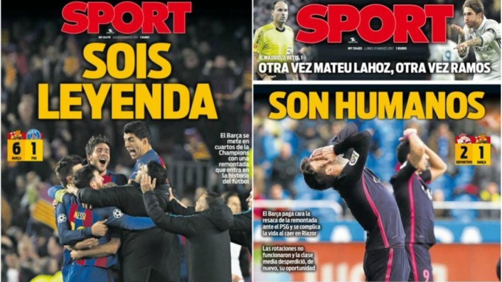 Doble rasero del Sport