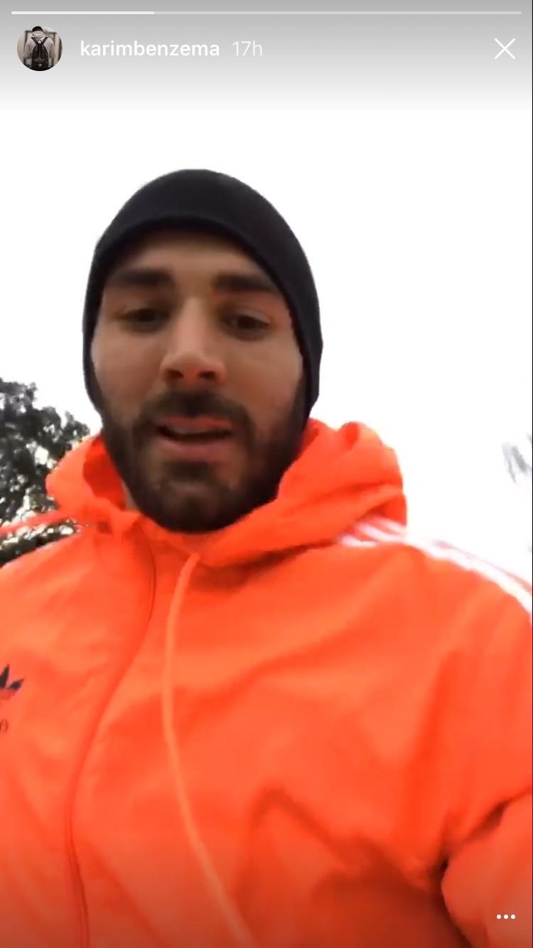 ¿Qué hacía Benzema en el día de descanso?