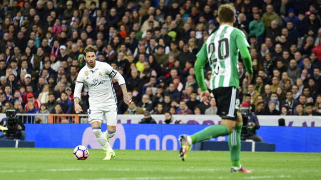 Sergio Ramos, ante el Real Betis Foto: Lucía Contreras / El Bernabéu