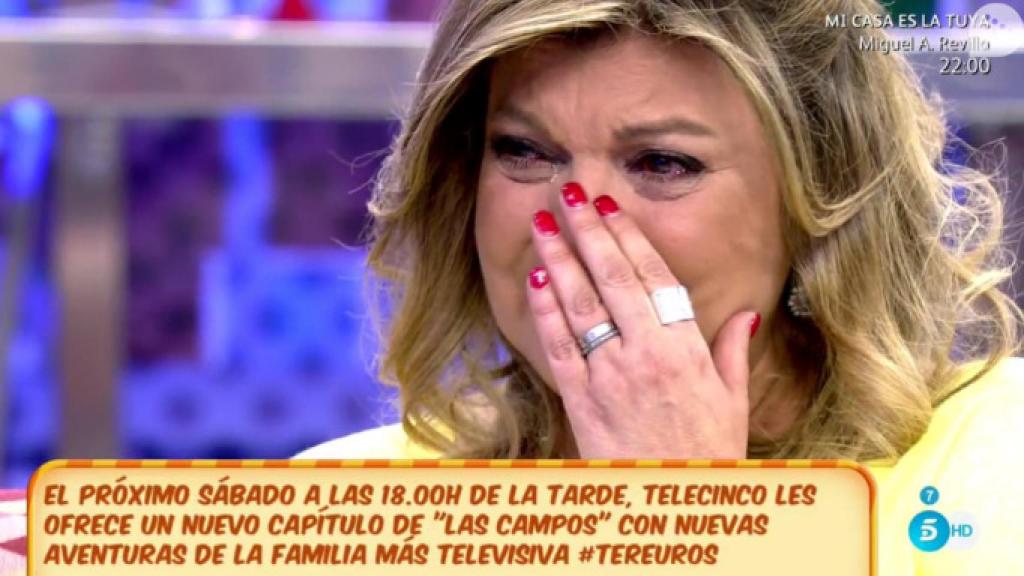 Terelu rompe a llorar por la cancelación de '¡Qué tiempo tan feliz!'