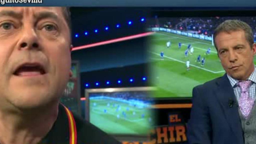 Roncero retrata a Cristóbal Soria   Foto: Twitter (@elchiringuitotv)