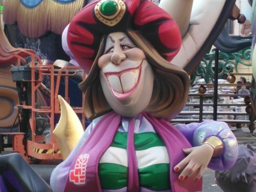 El ninot de Susana Díaz en las Fallas valencianas.