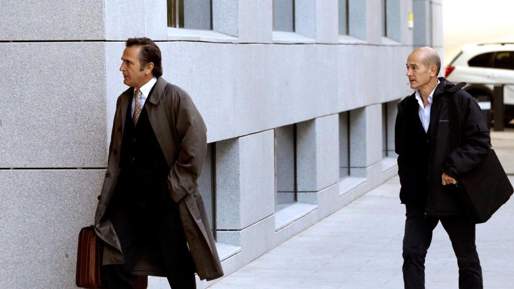 Josep y Pere Pujol Ferrusola, a su llegada a la Audiencia Nacional