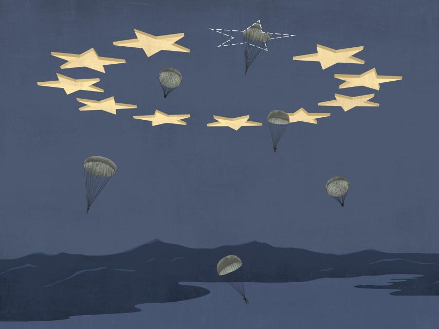 El muro que separa Europa de Reino Unido