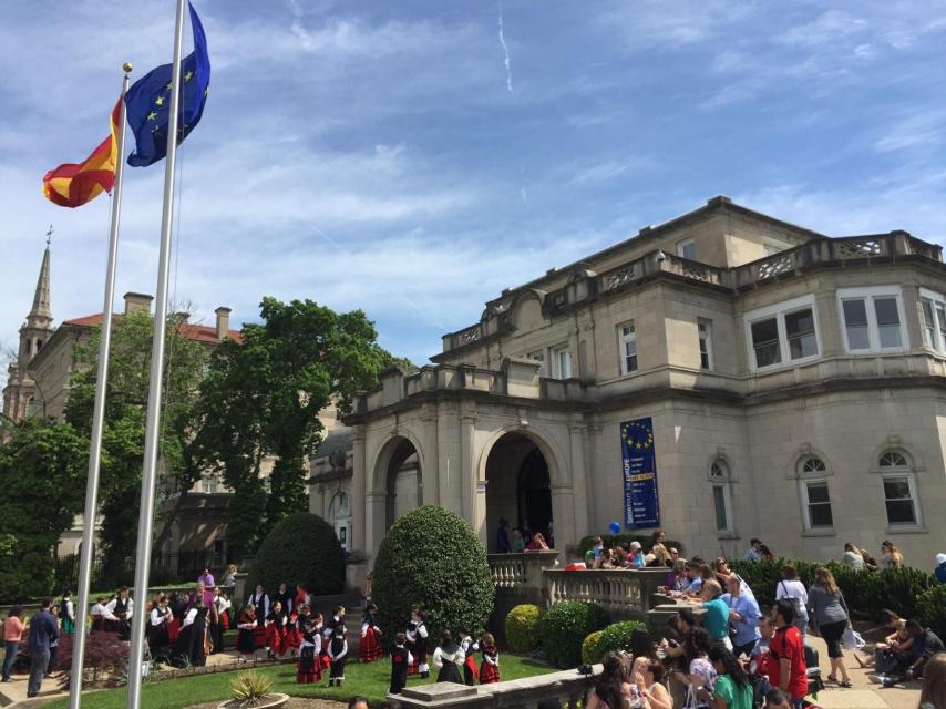 La antigua residencia del embajador (actualmente la Oficina Cultural de España) en la que se pretendía construir la rampa.
