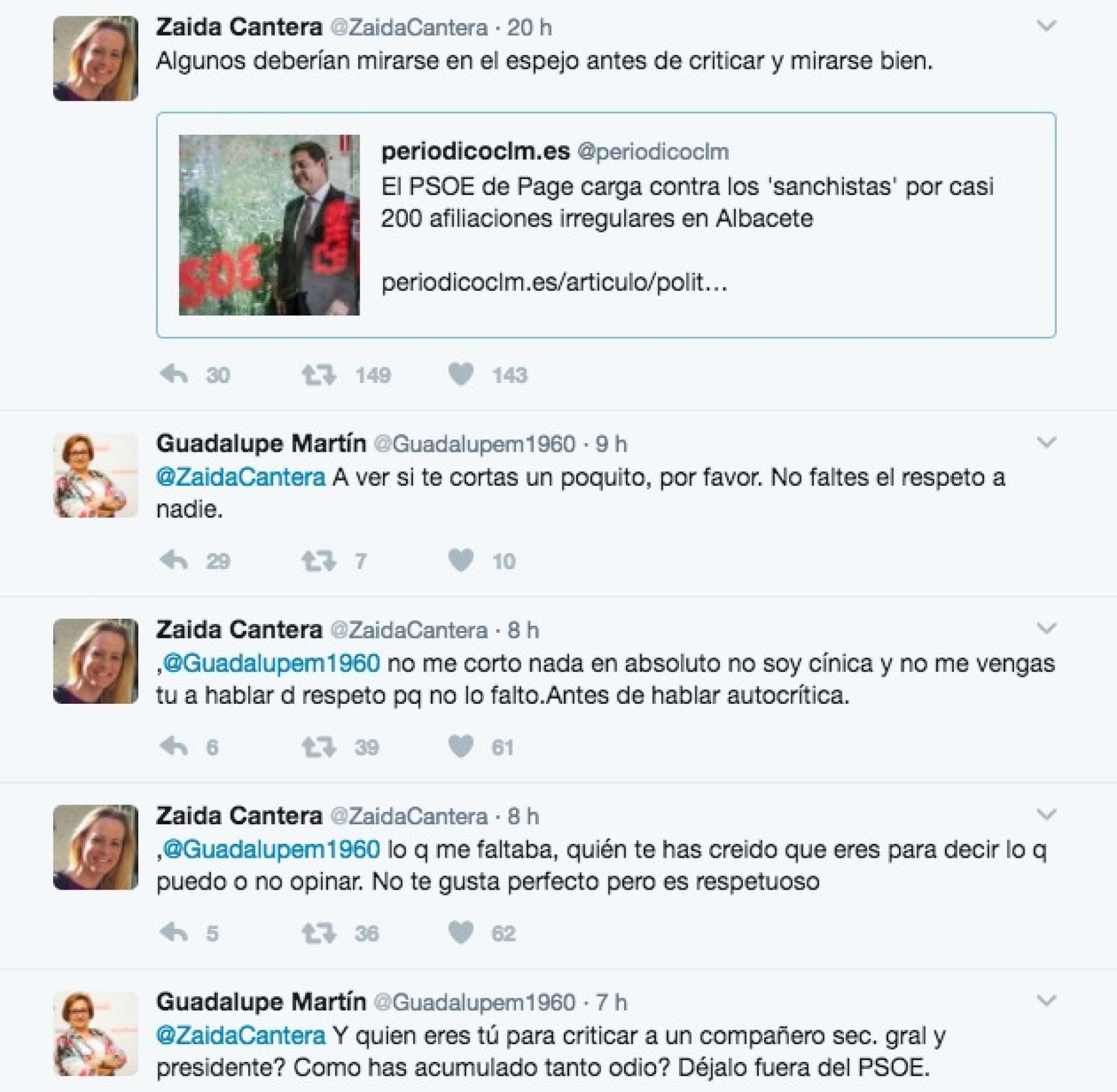 Intercambio de mensajes.
