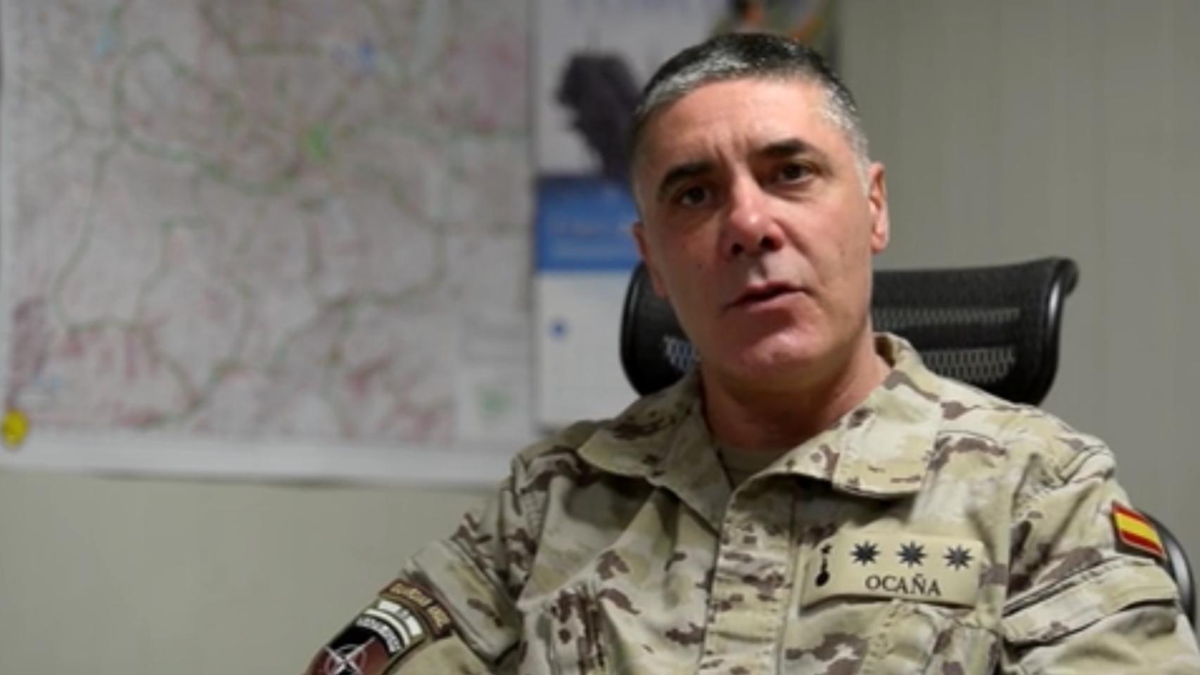 El coronel Rafael Ocaña es el jefe del contingente español en Afganistán.