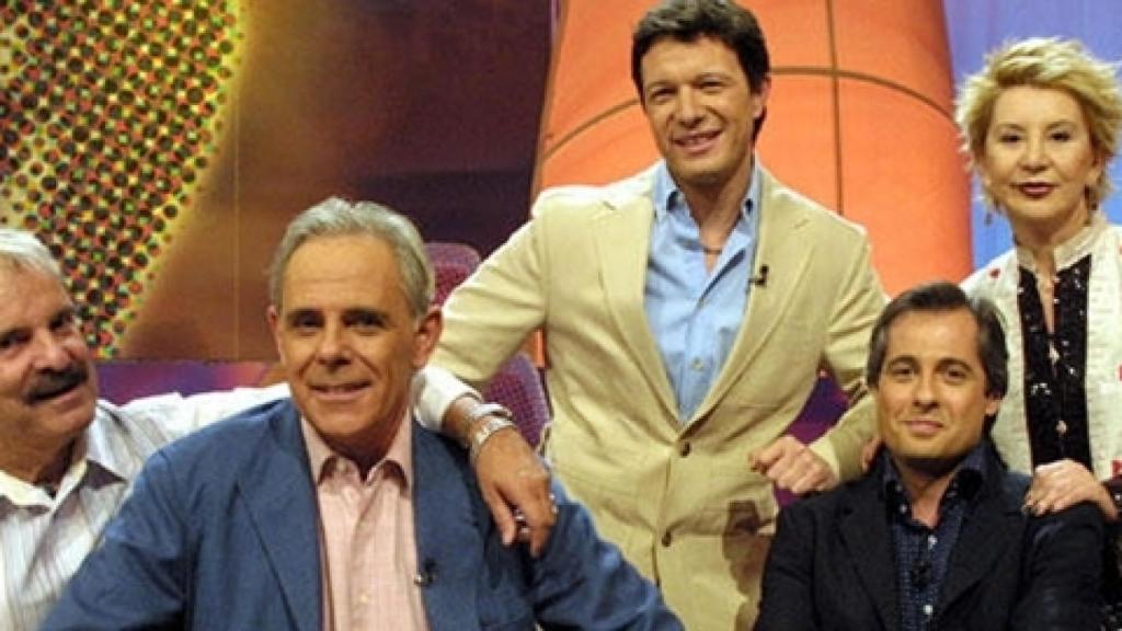 Jimmy Giménez Arnau, delante, fue otro de los colaboradores habituales de Tómbola