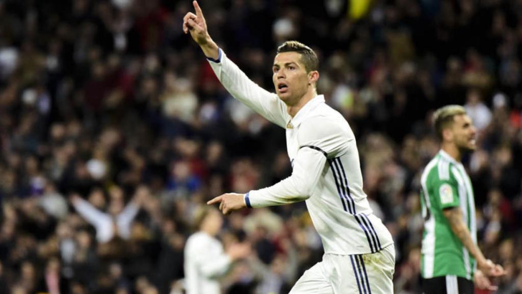 Cristiano en el Real Madrid-Betis. Foto: Lucía Contreras/El Bernabéu