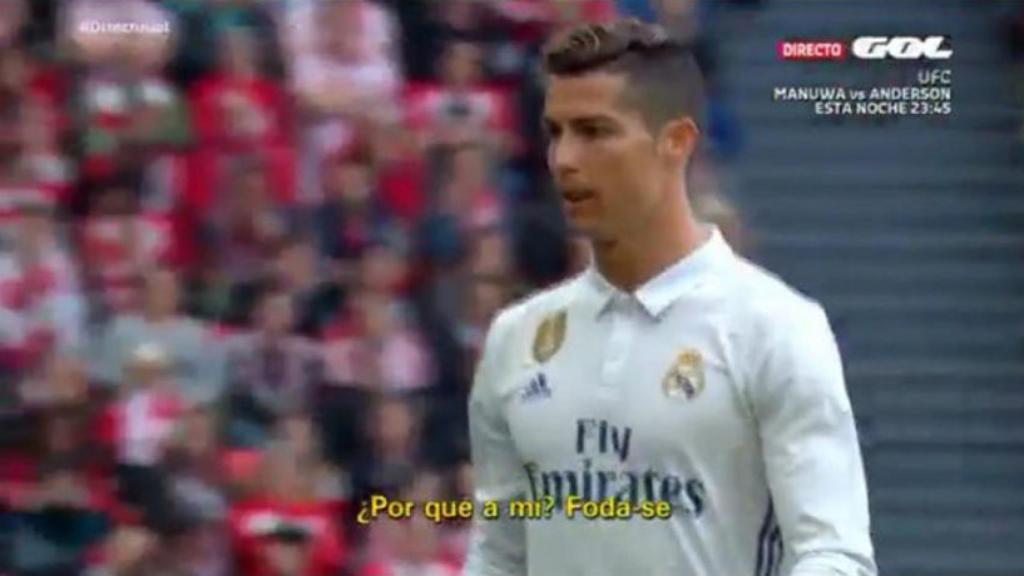 Cristiano, molesto tras el cambio