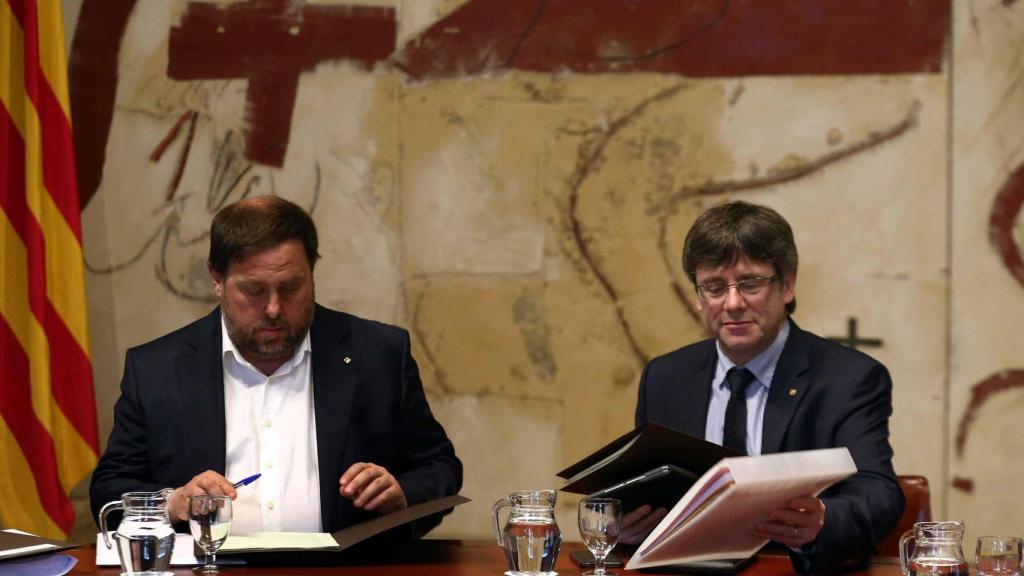 Junqueras y Puigdemont.