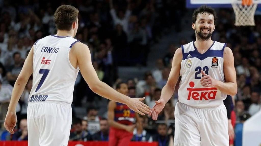 Llull y Doncic frente al Barcelona