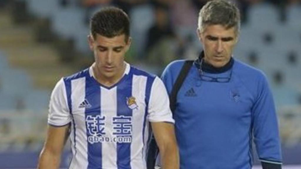 Yuri en un partido con la Real Sociedad. Foto: realsociedad.com