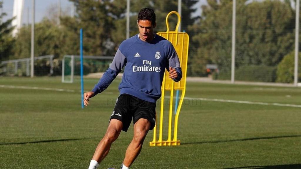 Varane, entrenándose