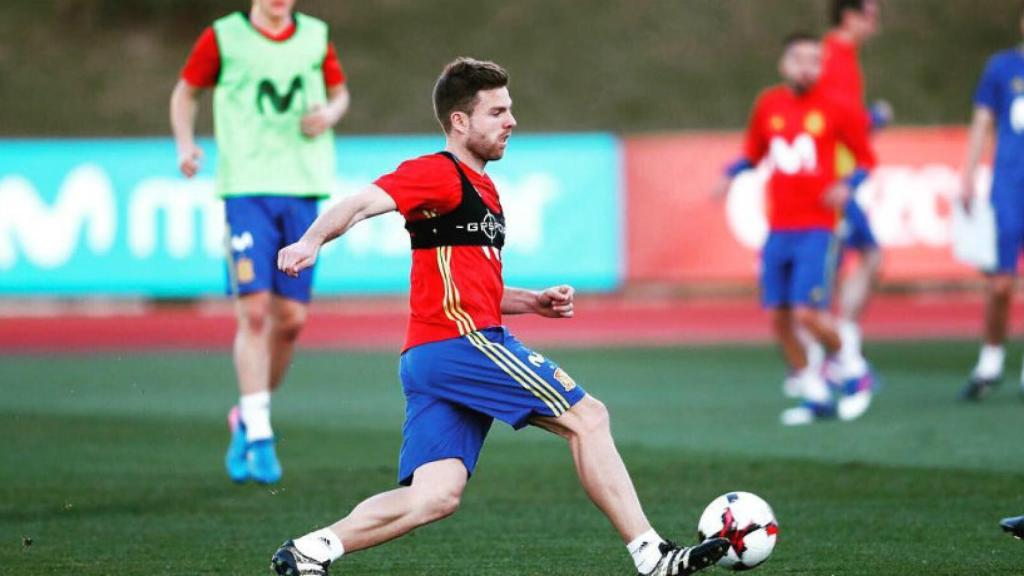 Illarramendi entrenando con la Selección. Foto (@illarra4)